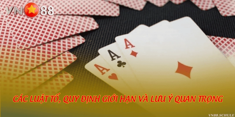 Các luật tố, quy định giới hạn và lưu ý quan trọng