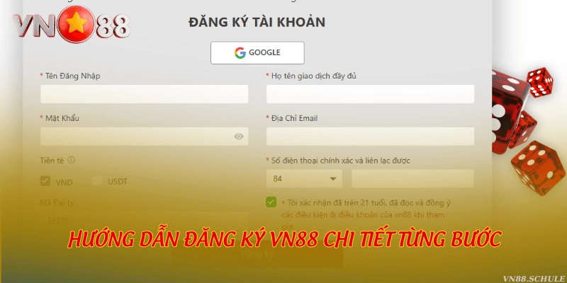 Hướng dẫn đăng ký VN88 chi tiết từng bước