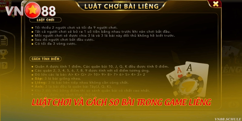 Luật chơi và cách so bài trong game Liêng
